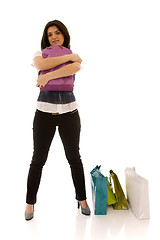 Image showing woman happyness after shopping