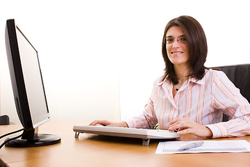 Image showing businesswoman at the office