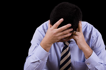 Image showing businessman with a depression