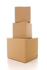 Image showing cardboard box parcels