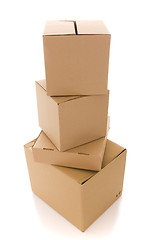 Image showing cardboard box parcels