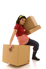 Image showing packages for house moving 