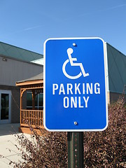 Image showing Handicapped parking sign