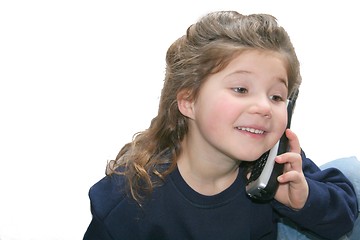 Image showing Pretty girl on telephone