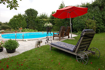 Image showing Private pool - poolside.