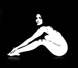 Image showing Nude vector girl