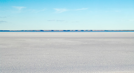 Image showing salt pan in the desert