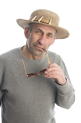 Image showing happy middle age senior man with sunglasses