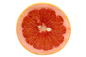 Image showing Grapefruit isolated on white background with clipping path