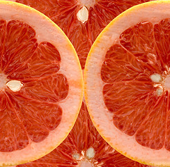 Image showing Slises of grapefruit