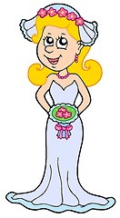 Image showing Cartoon bride