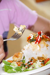 Image showing Rice dinner