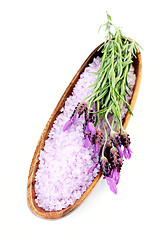 Image showing lavender bath salt