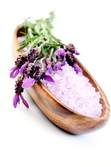 Image showing lavender bath salt