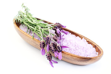 Image showing lavender bath salt