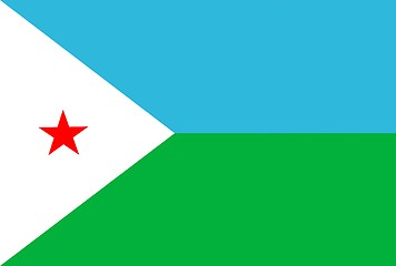 Image showing Djibouti Flag