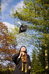 Image showing Happy graduation girl