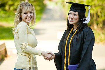 Image showing Graduation girl