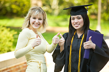 Image showing Graduation girl