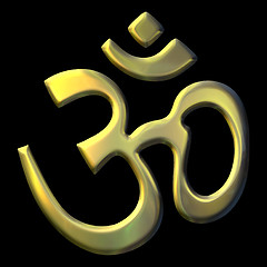 Image showing sacred syllable Aum