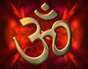 Image showing sacred syllable Aum