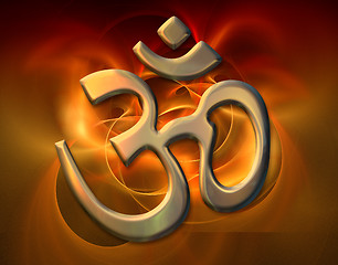 Image showing sacred syllable Aum