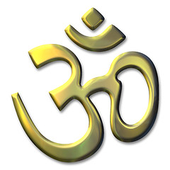 Image showing sacred syllable Aum