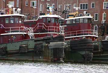 Image showing New England Tugboats