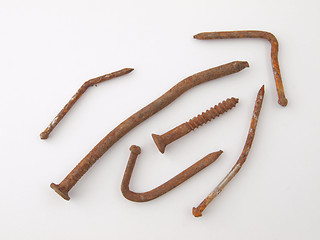 Image showing Bent nails.