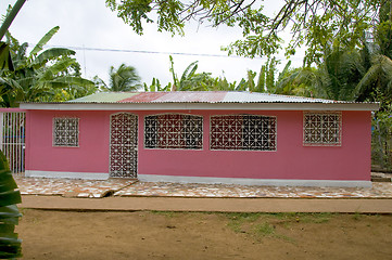 Image showing architecture little corn island nicaragua