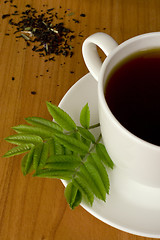 Image showing cup of black tea