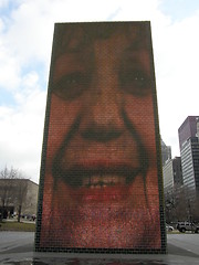 Image showing Crown Fountain in Chicago