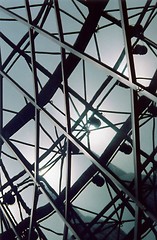 Image showing Glass roof of a shopping mall