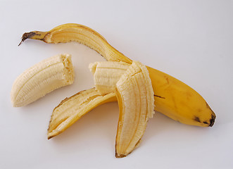 Image showing Peeled banana.