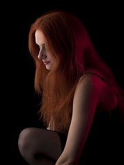 Image showing Red-haired beauty