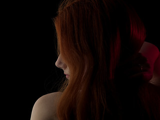 Image showing Red-haired beauty