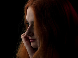 Image showing Red-haired beauty