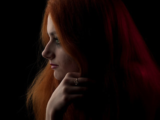 Image showing Red-haired beauty