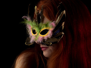 Image showing Lady in Mask