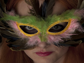 Image showing Lady in Mask