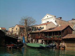 Image showing Gondola boatyard 1