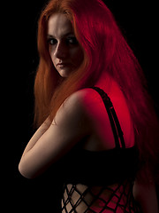 Image showing Red-haired beauty