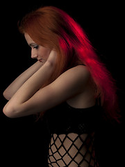 Image showing Red-haired beauty