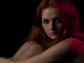 Image showing Red-haired beauty