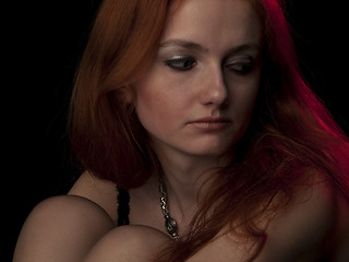 Image showing Red-haired beauty