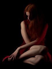 Image showing Red-haired beauty