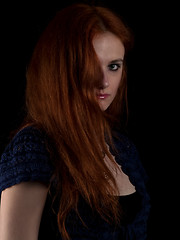 Image showing Red-haired beauty