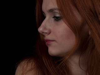 Image showing Red-haired beauty