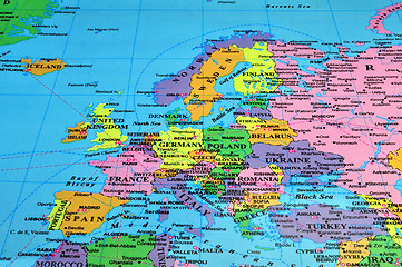 Image showing Europe map