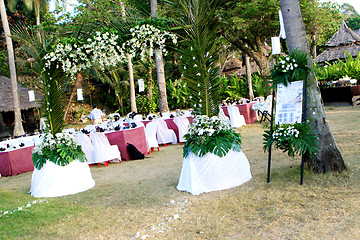 Image showing Wedding reception.